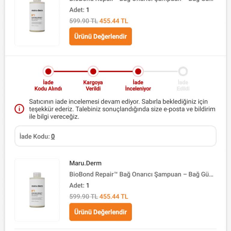 Eksik Ürün İadesi İptal Edildi, Açıklama Ve Süreç Belirsiz