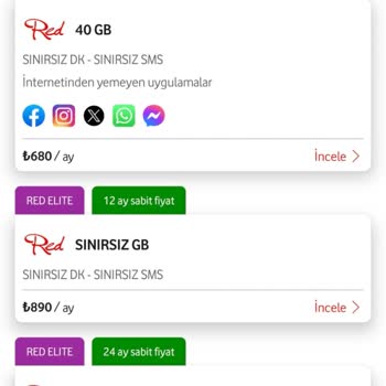 Vodafone Taahhüt Sonrası Yüksek Paket Fiyatları Ve Geri Dönüş Almama Şikayeti