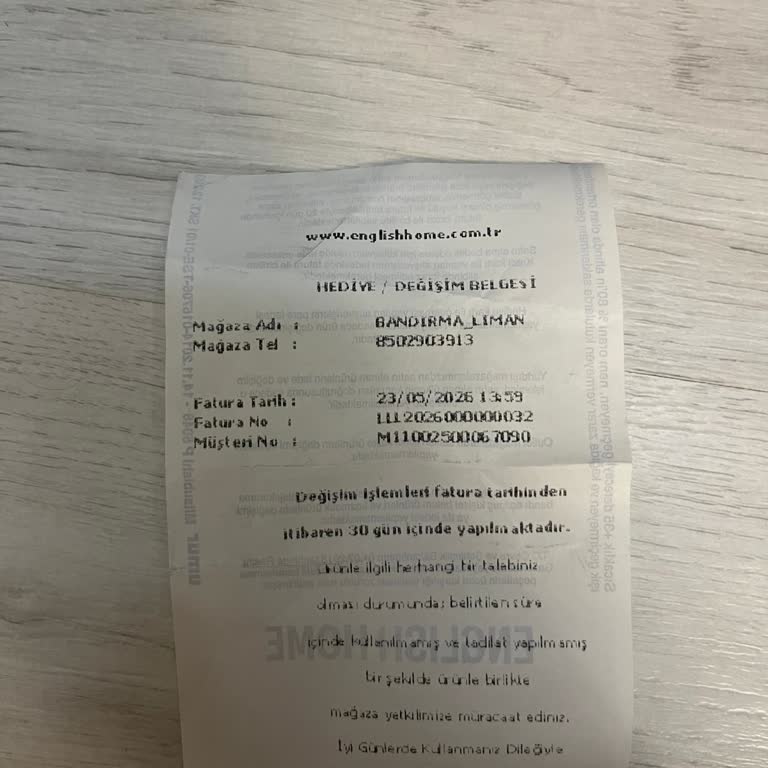 English Home’da Değişim Talebine Cevap Gelmedi