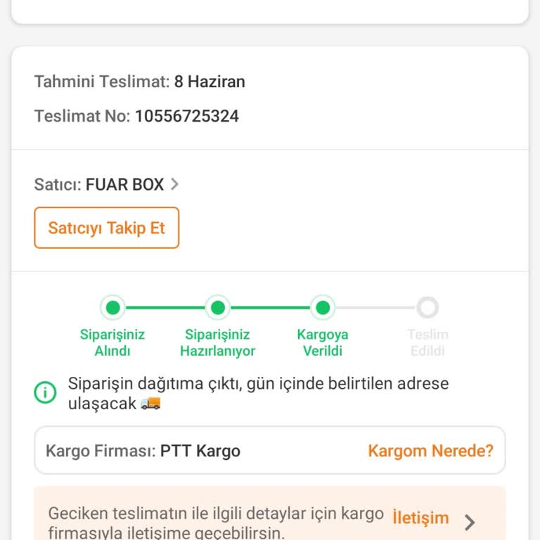 Teslim Edilmeyen Siparişim İçin Tam İade Talebi