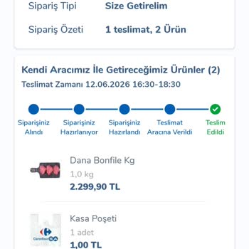 Bonfile Siparişine Biftek Gönderilmesi Ve Çözüm Bulunamaması