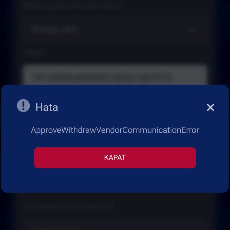 SMS Doğrulama Gelmediği İçin Para Çekme İşlemi Durdu