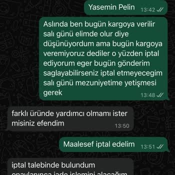 İptal Talebime Rağmen Ürün Gönderildi Ve İade Yapılmadı