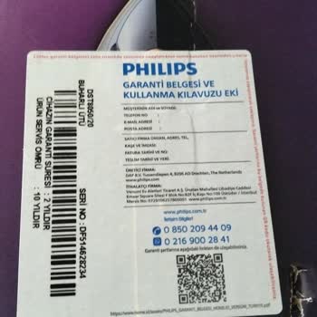 Philips Buğulu Ütünün Uç Parçasının Kısa Sürede Kırılması Ve Garanti Reddi