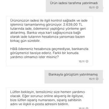 Zara Bakırköy Mağazasında 2639 TL İade Üç Ay Boyunca Hesaba Yatırılmadı