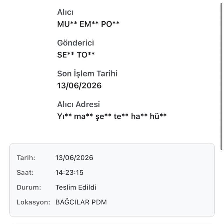 Teslim Edildi Olarak Görülen Ürün Tarafıma Ulaşmadı