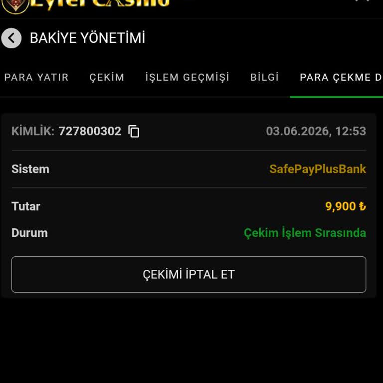 Eyfel Casino 9.900 TL Çekim Ödemesini Gerçekleştirmiyor