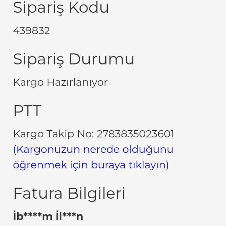 Şehadet Kitap Geçersiz Kargo Takip Numarası Ve Sipariş İadesi Talebi