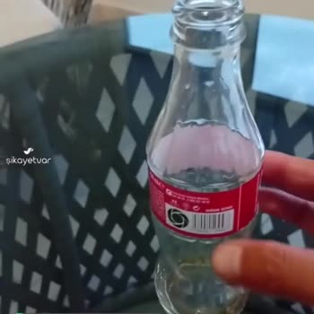 Coca-Cola Cam Şişe İçerisinde Cam Kırık Parça Çıkması