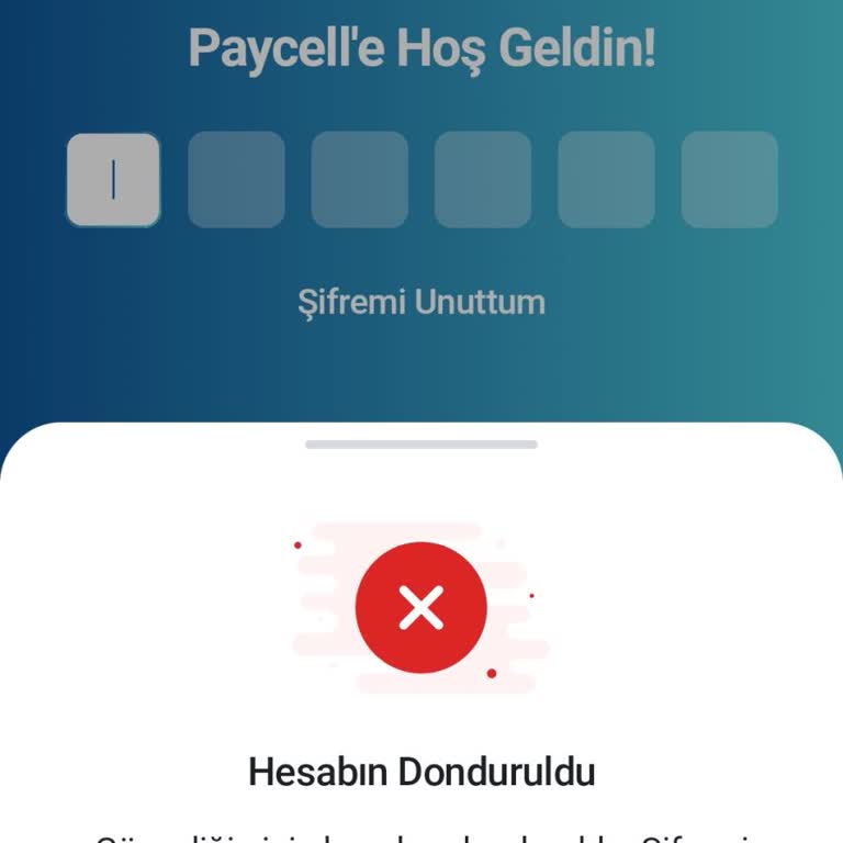 Paycell Şifre Hatası Nedeniyle Hesabım Kapatıldı Ve Erişilemiyor