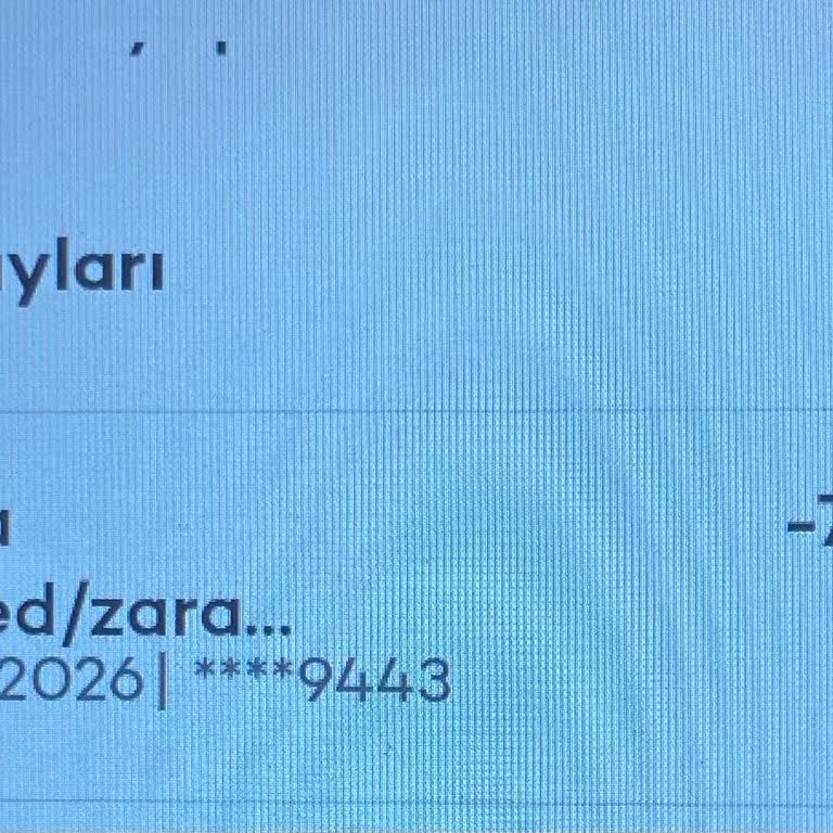 Zara'dan Yetkisiz 7.000 TL Kredi Kartı İşlemi İçin Şikayet Ve İptal Talebi
