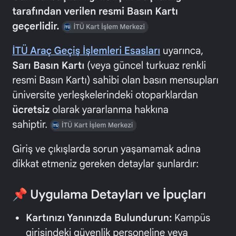 İTÜ Macka Otopark Sorunu