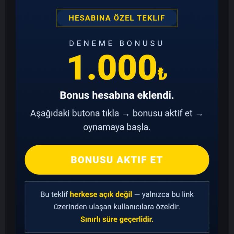 Slotin Deneme Bonusu Vaat Edildi, Yatırım Şartıyla Gerçekleşmedi