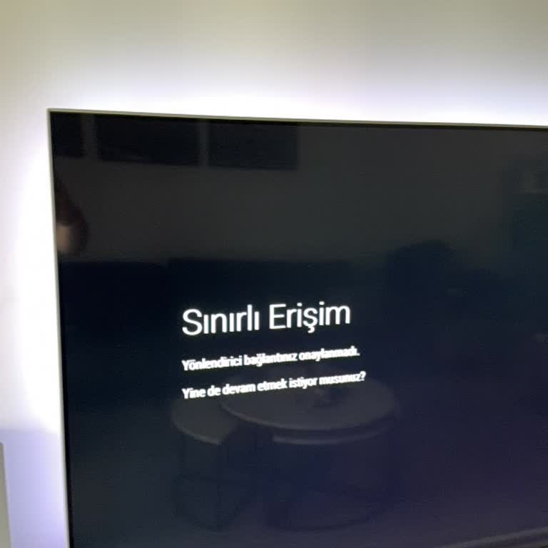 Philips TV'de İnternete Bağlanamama Ve Sınırlı Erişim Hatası