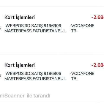 Vodafone Faturamın Çift Çekimi Ve Geri Ödeme Talebi