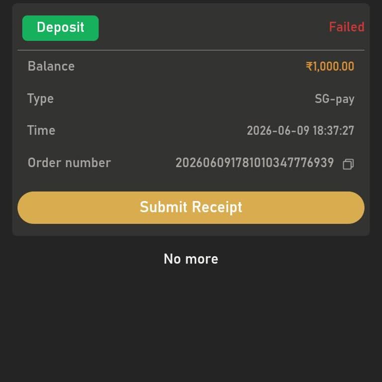 BDG Win Failed My ₹1,000 Deposit but the Money Was Debited