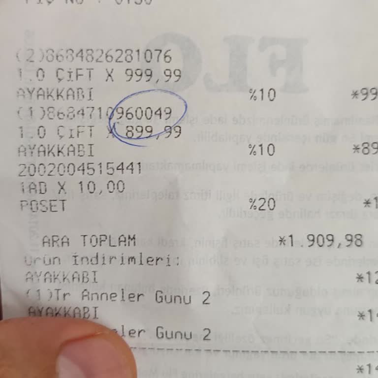Ayıplı Ayakkabı Tabanı Çöktü, Değişim Talebi