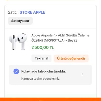 Hepsiburada Orijinal Gibi Gösterilen Airpods Sahte Çıktı Ve 7.500 TL İadesi Talebi