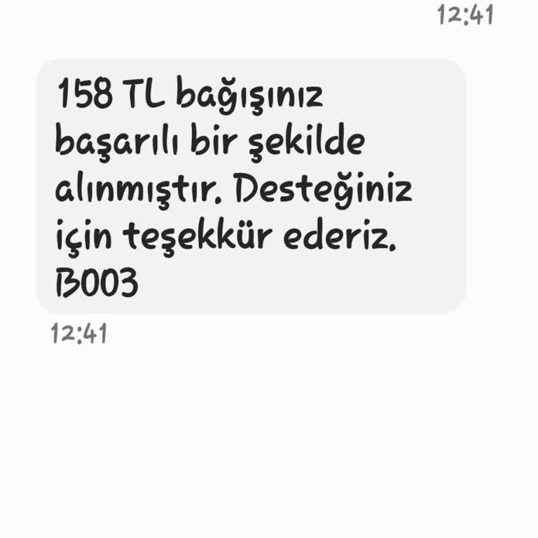 Yanlış SMS Nedeniyle Yetkisiz Bağış Ücreti İadesi Talebi