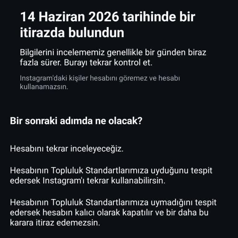 Haksız Instagram Hesap Kapatma Beni Mağdur Etti