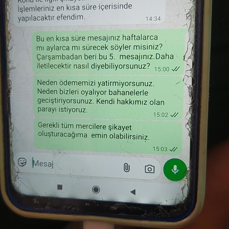 9.794 TL İade Ödemesi Gecikiyor, Çözüm Bekliyorum