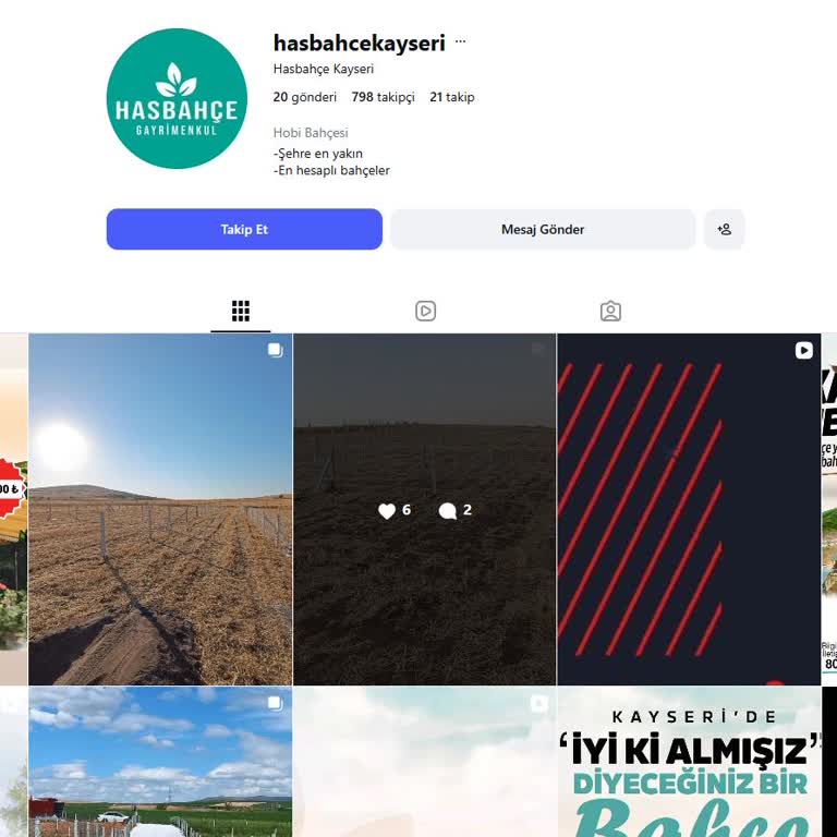 Hasbahçe Gayrimenkul Bahçemi Hazırlamadı!