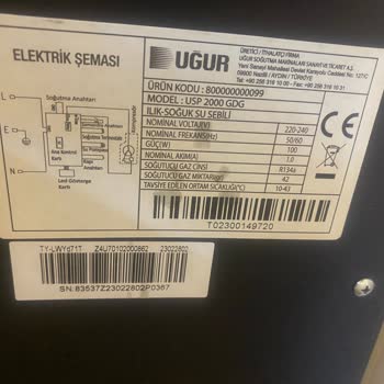 Uğur Soğutma Su Sebili Gürültülü Çalışıyor
