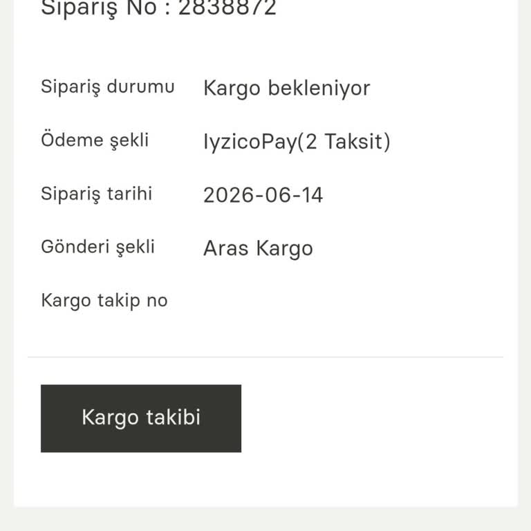 Kaft Sipariş Sayfasında İade Ve Değişim Butonunun Olmaması