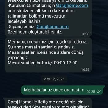 Garaj home'un müşteri hizmeti anlayışı müşteriyi yok saymak