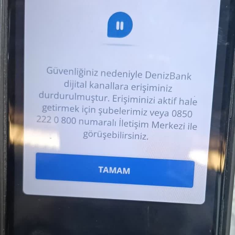 Denizbank'ta Maaş Hesabı Sahibi Dijital Kanalları Uyruk Nedeniyle Kısıtlandı