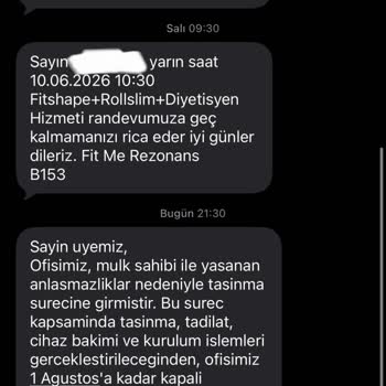 Fit Me Studio Paramın İadesi İçin Muhatap Bulamıyorum