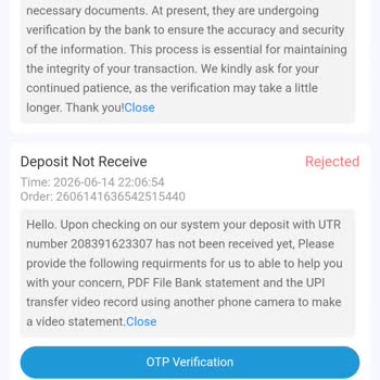 91Club Has Not Credited My ₹4,525 UPI Deposit