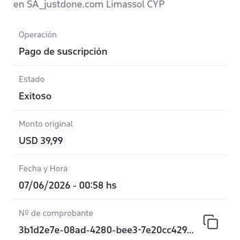 JustDone, Cobro No Autorizado Por Renovación Automática, Pido Reembolso