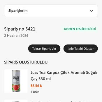 Yenir Market'te Kısmi Teslimat Sonrası Geciken İade Ve Müşteri Hizmetleri Yanıtı