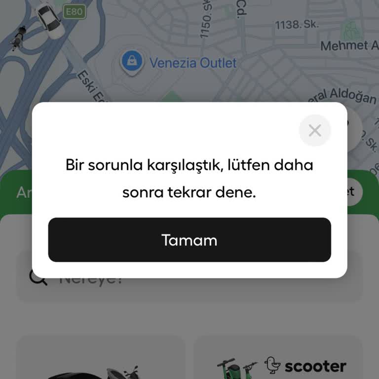 Martı Uygulamasında Hata Yoluyla Yolculuk Başlatılamıyor Ve Canlı Destek Erişilemiyor