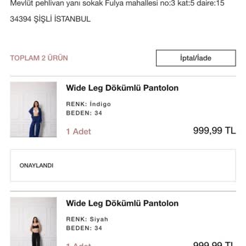 Beyoğlu Store’da Pantolon Siparişi Kargoya Verilmedi Ve Geri Dönüş Yok