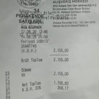 Ücretsiz Otopark Söylenmesine Rağmen 2.155 TL Ücret