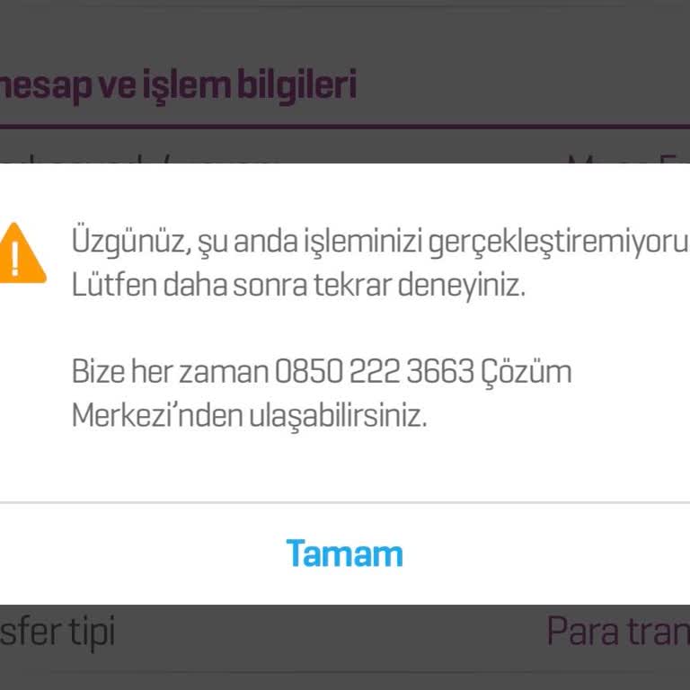 EFT İşlemi Ve Çağrı Merkezine Ulaşılamama Sorunu
