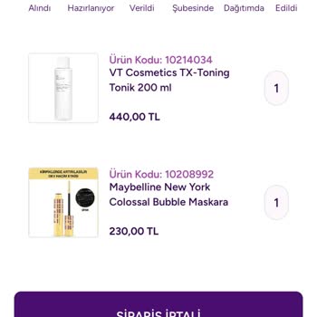 Siparişlerim Hazırlanıyor Aşamasında 13 Gün Boyunca Beklemede