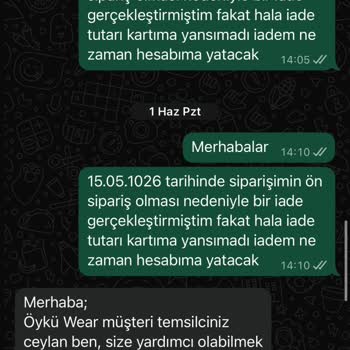 Kargoya Verilmeyen Abiye Elbise İçin İade Talebi