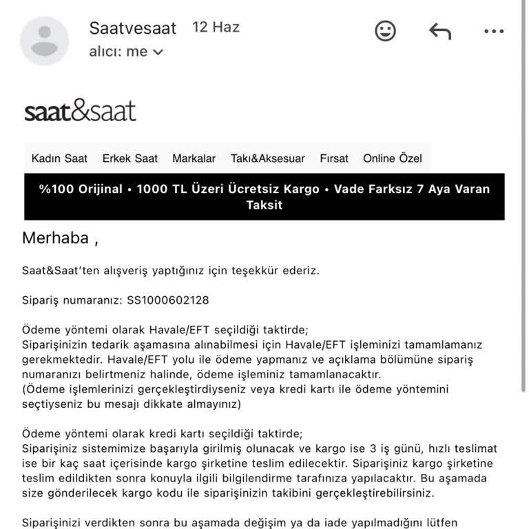 Siparişim Ve Ödemem İçin Canlı Müşteri Temsilcisine Ulaşamadan İptal Ve İade Talebi