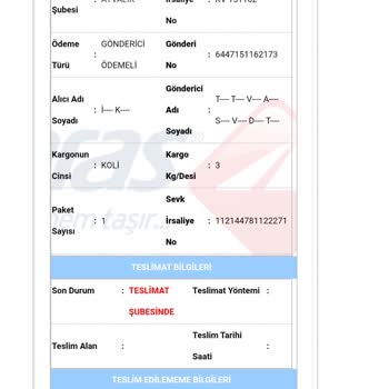 Aras Kargo Şubede Bekleyen Kargo Adrese Teslim Edilsin