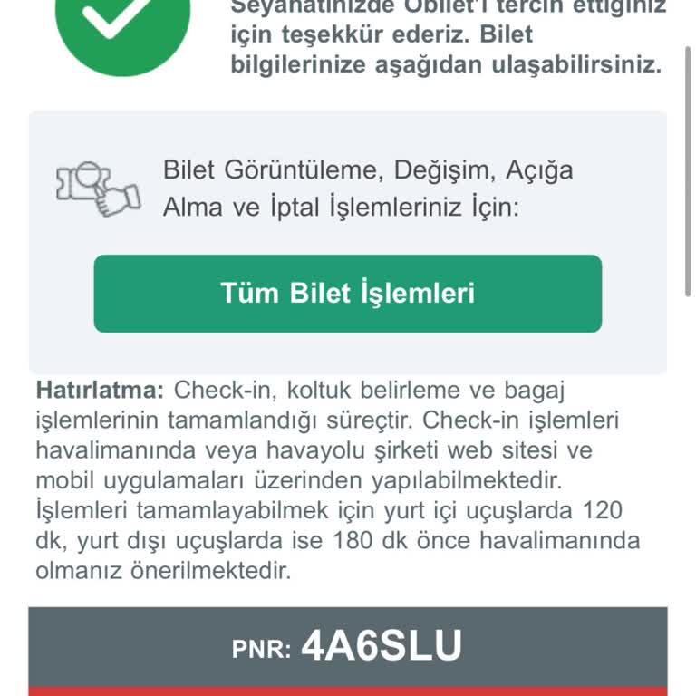 120 Dakika Önceden Bilgilendirme Eksikliği Nedeniyle Uçağa Yetişemedim Ve İade Talebim
