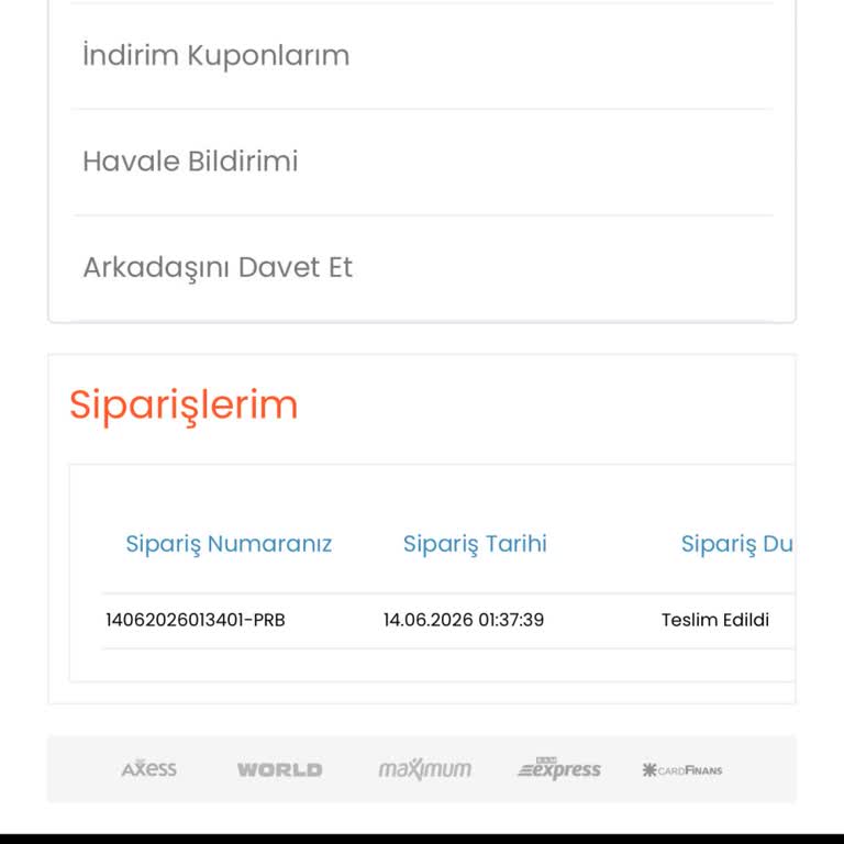 Qbra Moda Bana Herhangi Bir Ürün Ulaşmadı