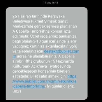 Bubilet’te İptal Edilen Biletin İadesi Gelmedi