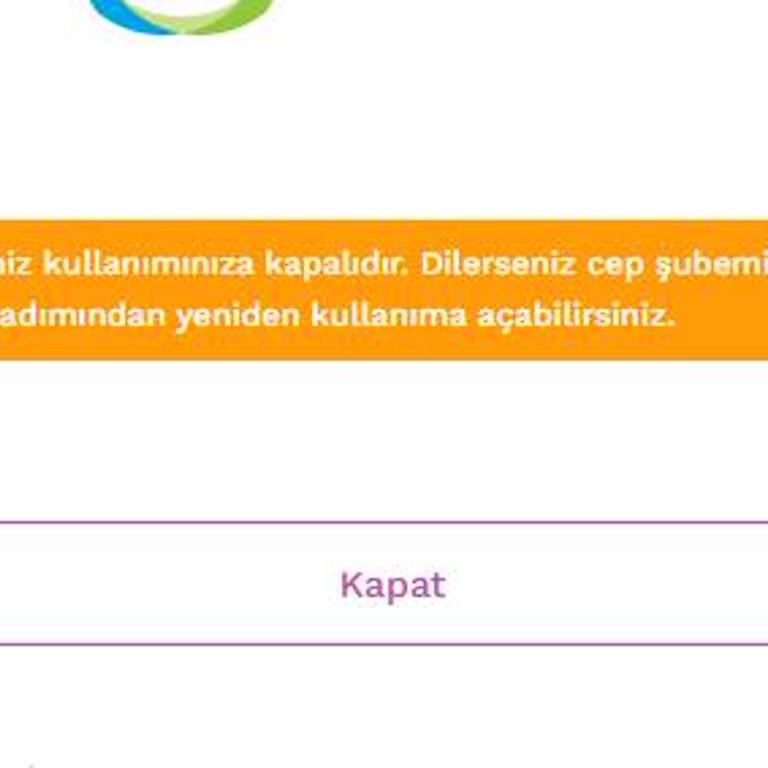 Blokaj Kaldırıldığına Dair SMS Alınsa Da İnternet Şubesine Erişim Engellendi
