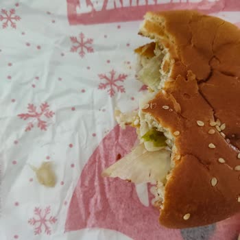 Burger King Tavuk Burgerde Büyük Kıkırdak Parçası
