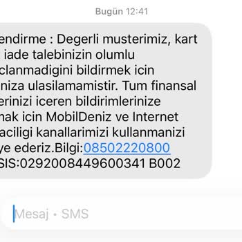 8 Ay Kullanımsız Kartıma Yansıtılan 1.990,50 TL Yıllık Ücretin İadesi