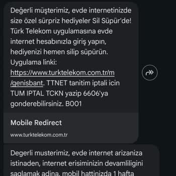 Türk Telekom Kod Geçersiz Olduğu İçin Bonus İnternet Hattıma Tanımlanmadı