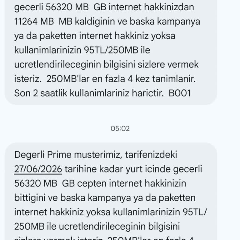Türk Telekom’da 55 GB Paketin Aniden Bitmesi Ve Haksız 380 TL Ücret İtirazı